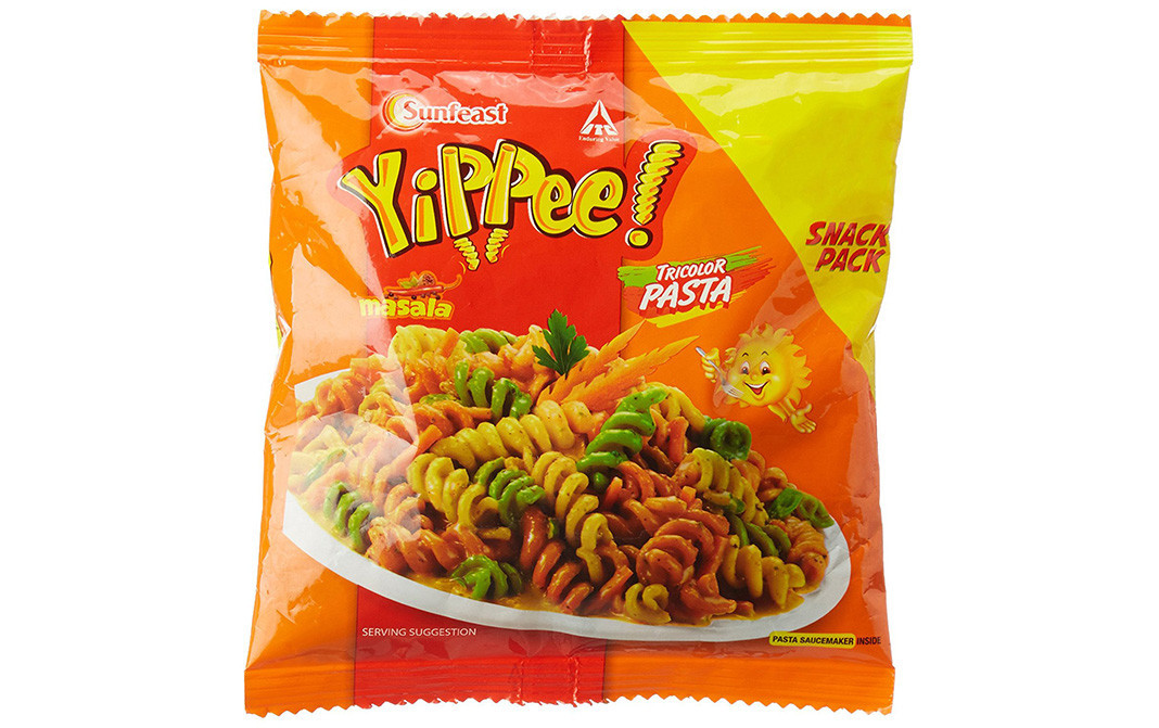 Sunfeast YiPPee Masala Tricolor Pasta   Pack  35 grams